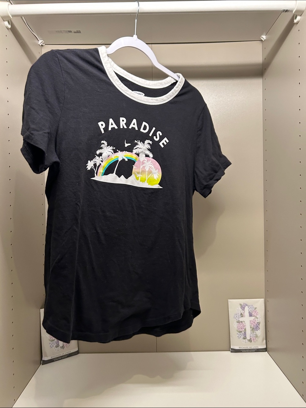 Old Navy Ringer Tee Size Large